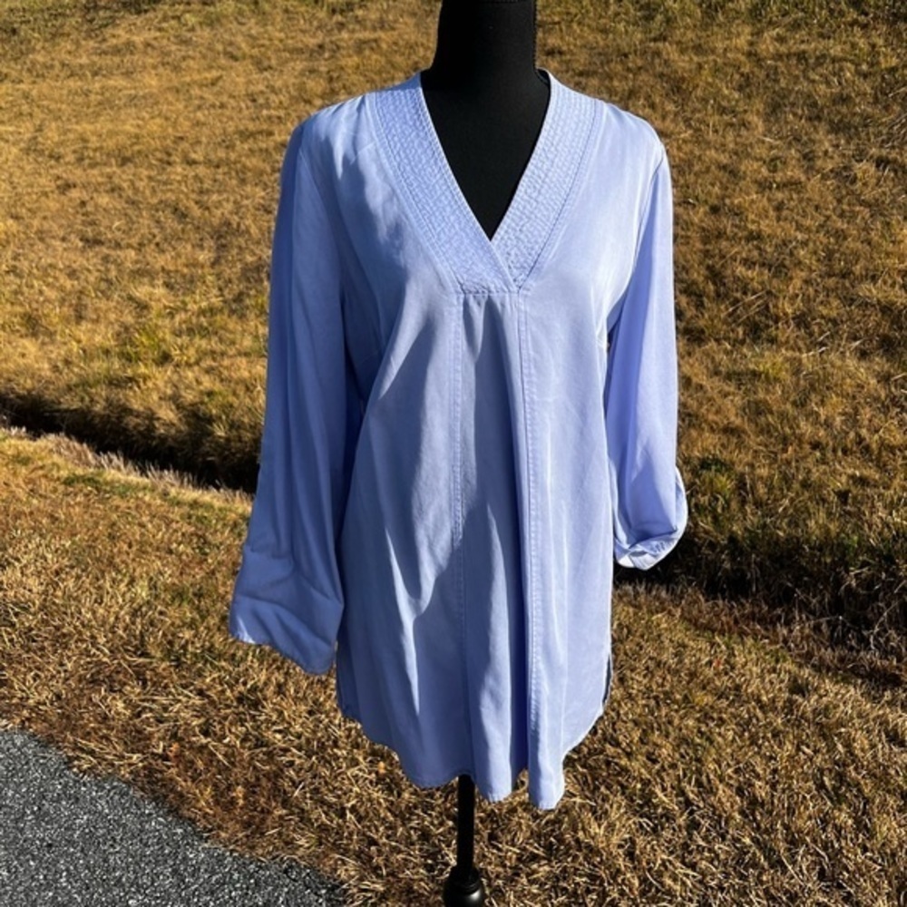 Soft Surroundings light blue tencel blouse​
